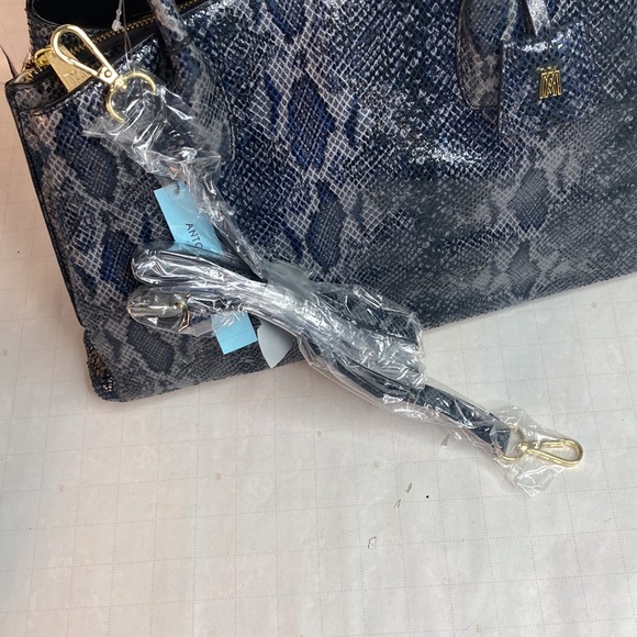 Antonio Melani Snake Python Print Leather Bag - Picture 10 of 14